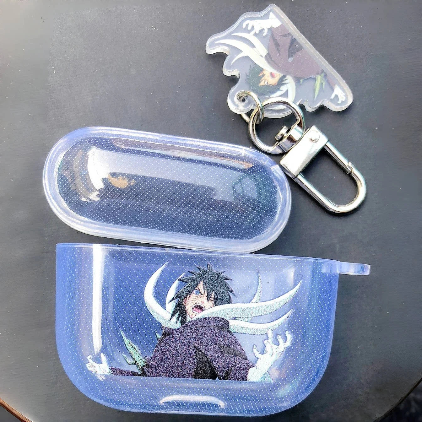 Naruto Headset Case for Apple Airpods 1 2 3Pro Case Anime Uchiha Obito EVA Earphone Protective Cases Accessories Headphone Box