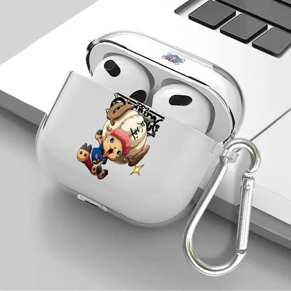 Case for Airpods Pro2 Pro3 2 4 Pro 1 3 Clear Earphone Cases Cover Anime Ones Pieces Luffy