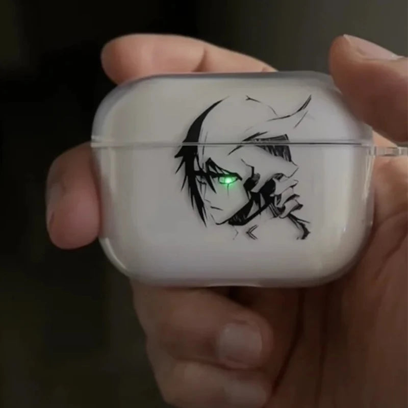 Anime Ulquiorra Cifer Transparent TPU Case for Airpods Pro 2 1 3 Soft Silicone Cover Air Pods4 1/2/3Earphone Cover