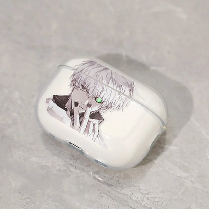Cartoon Glowing Eyes Kaneki Ken Earphone Case for Airpods 1 2 4 Pro 3 2Nd Gen Pro2 Ulquiorra Cifer Jojo Protective Cases