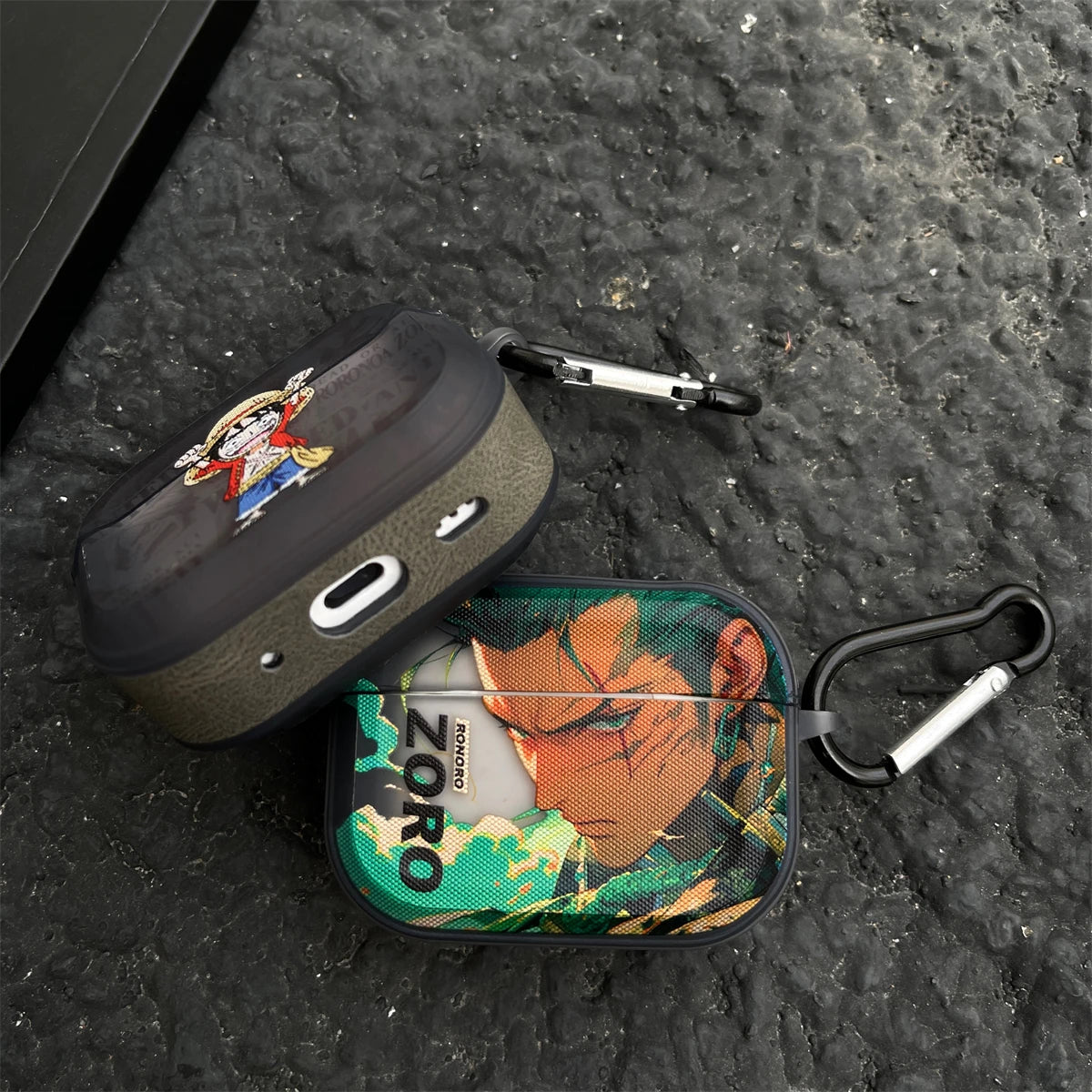 Anime  Luffy Zoro Toy Earphone Case for Airpods 1 2 3 Pro Pro2 4 Pro3 Shanks Bluetooth Headset Pendant Cover