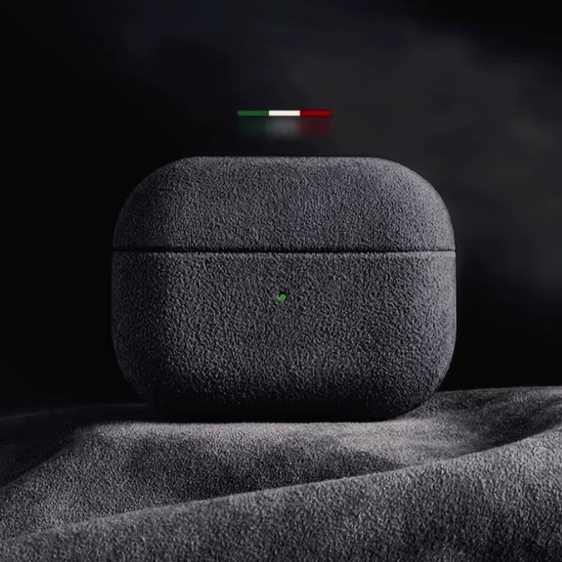 Italian Suede Leather Case for Airpods Pro 2 for Airpods Pro 3 Airpods 4 3 Case Luxury Artificial Leather All Inclusive Case