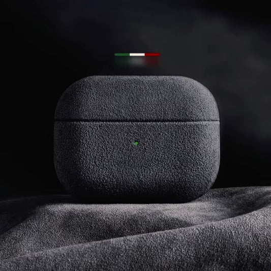 Italian Suede Leather Case for Airpods Pro 2 for Airpods Pro 3 Airpods 4 3 Case Luxury Artificial Leather All Inclusive Case