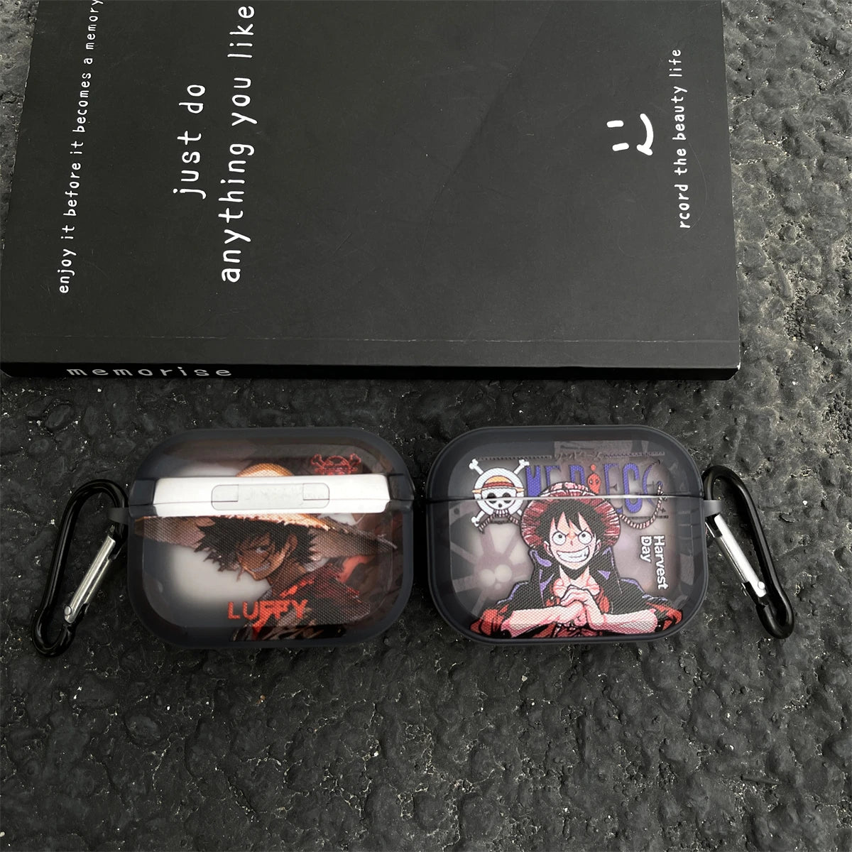 Anime  Luffy Zoro Toy Earphone Case for Airpods 1 2 3 Pro Pro2 4 Pro3 Shanks Bluetooth Headset Pendant Cover