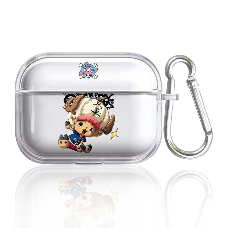 Case for Airpods Pro2 Pro3 2 4 Pro 1 3 Clear Earphone Cases Cover Anime Ones Pieces Luffy