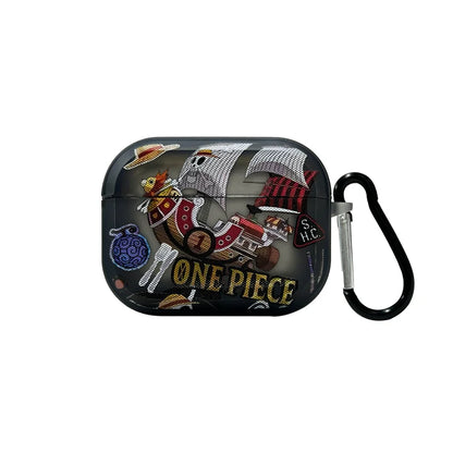 Anime  Luffy Gear 5 Toy Earphone Case for Airpods 1 2 3 Pro Pro2 4 Teach Buggy Shanks Bluetooth Headset Pendant Cover