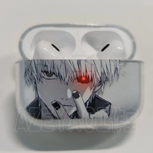 Anime Airpods Case for Apple Airpods 4 Shockproof Cover for Airpods 4 Pro Pro2 Transparent Earphone Cases Bags