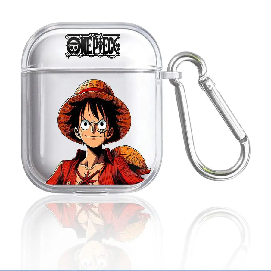 Clear Earphone Cases Cover Case for Airpods Pro3 3 1 4 2 Pro Pro2 Anime One P-Piece Luffy