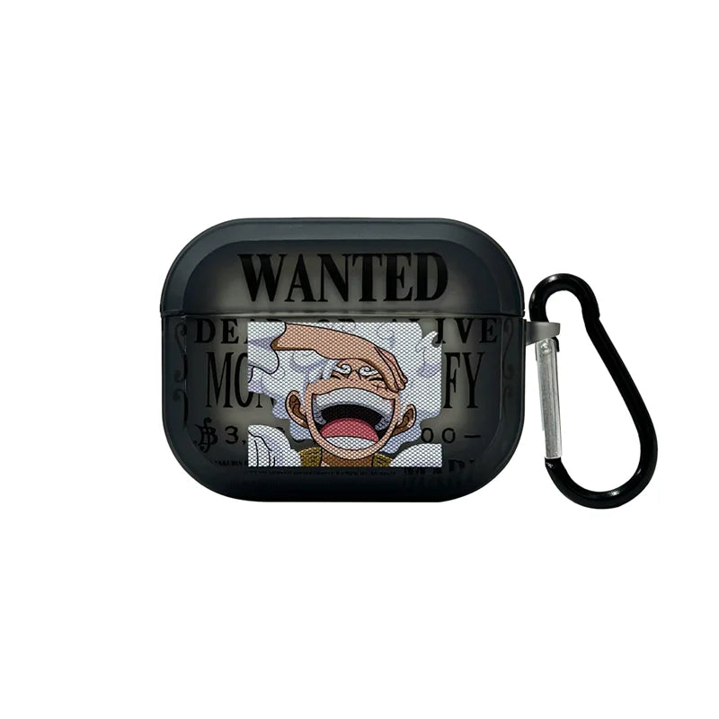Anime  Luffy Gear 5 Toy Earphone Case for Airpods 1 2 3 Pro Pro2 4 Teach Buggy Shanks Bluetooth Headset Pendant Cover