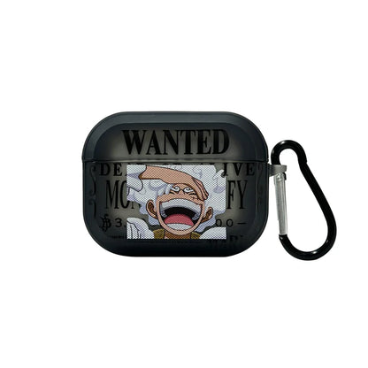 Anime  Luffy Gear 5 Toy Earphone Case for Airpods 1 2 3 Pro Pro2 4 Teach Buggy Shanks Bluetooth Headset Pendant Cover