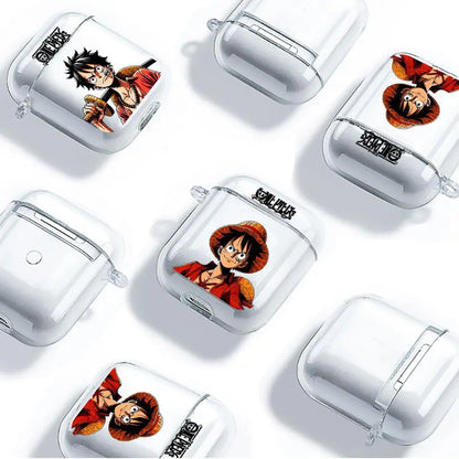 Clear Earphone Cases Cover Case for Airpods Pro3 3 1 4 2 Pro Pro2 Anime One P-Piece Luffy