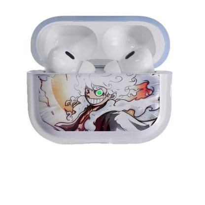 Luffy Gear 5 Glowing Eyes  Earphone Phone Case for Apple Airpods 1 2 3 Pro 4 Pro2 2Nd Cartoon Headset Headphone Cover