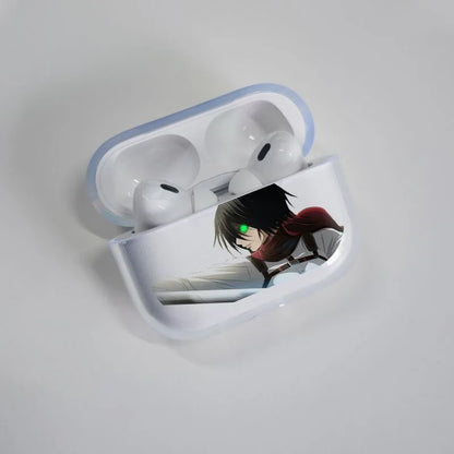 A-Attack on T-Titan M-Mikasa A-Ackerman-Ma Airpods Case for Airpods 4 Pro 1 2 3 Clear Transparent Bluetooth Earphone Case