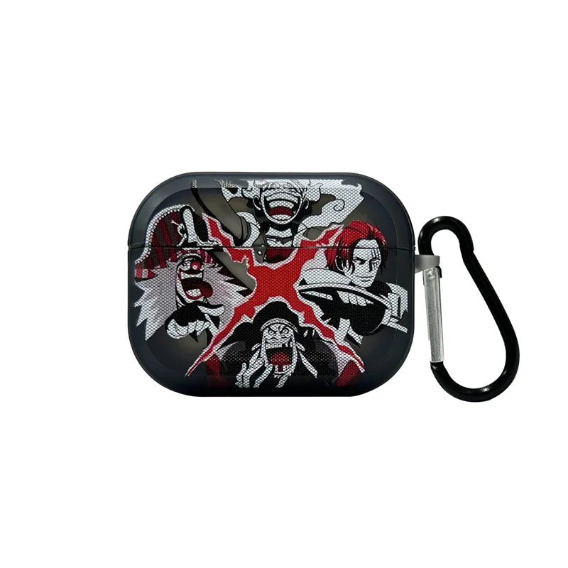 Anime  Luffy Gear 5 Toy Earphone Case for Airpods 1 2 3 Pro Pro2 4 Teach Buggy Shanks Bluetooth Headset Pendant Cover