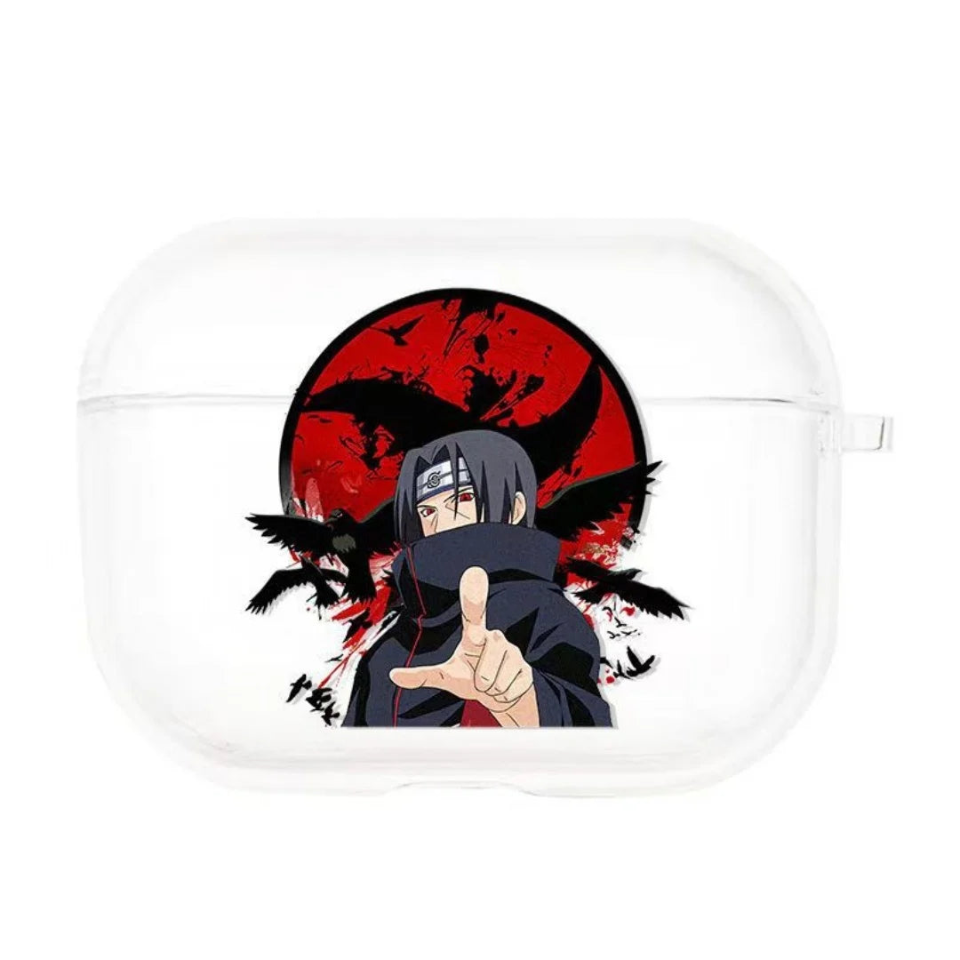 Itachi Glow Eyes Earphone Phone Case for Airpods 1 2 Pro 3 4 Pro2 2Nd Pro3  Bluetooth Headset Headphone Soft Cover