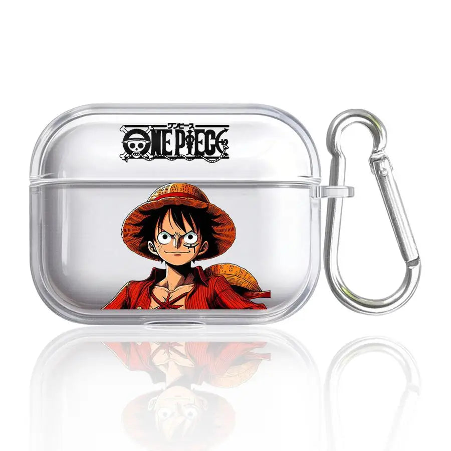 Clear Earphone Cases Cover Case for Airpods Pro3 3 1 4 2 Pro Pro2 Anime One P-Piece Luffy