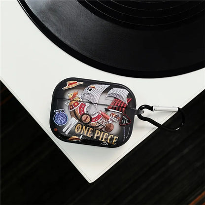 Anime  Luffy Gear 5 Toy Earphone Case for Airpods 1 2 3 Pro Pro2 4 Teach Buggy Shanks Bluetooth Headset Pendant Cover