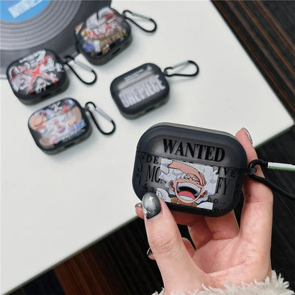 Anime  Luffy Gear 5 Toy Earphone Case for Airpods 1 2 3 Pro Pro2 4 Teach Buggy Shanks Bluetooth Headset Pendant Cover