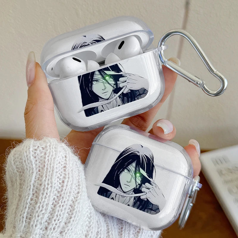 Japan Anime Attack on Titan Case for Apple Airpods Pro, Pro3, Pro2 Earphone Cover Airpods 1Or2, 3, 4 Shockproof Protection Case