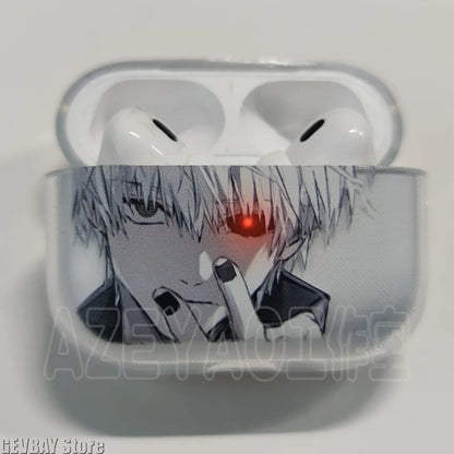 Anime Airpods Case for Apple Airpods 4 Shockproof Cover for Airpods 4 Pro Pro2 Transparent Earphone Cases Bags
