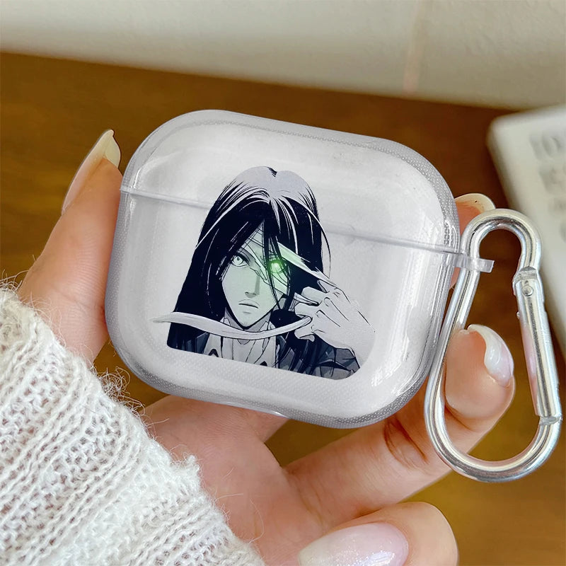 Japan Anime Attack on Titan Case for Apple Airpods Pro, Pro3, Pro2 Earphone Cover Airpods 1Or2, 3, 4 Shockproof Protection Case
