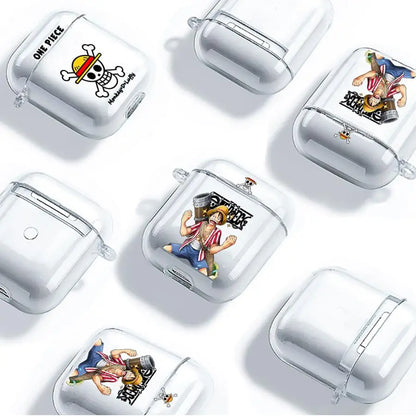 Case for Airpods Pro2 Pro3 2 4 Pro 1 3 Clear Earphone Cases Cover Anime Ones Pieces Luffy